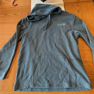 Hurley Green Sweatshirt Waffle Knit Size Large NWOT